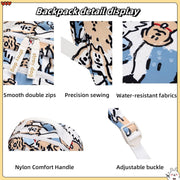 Mfikaryi Cute Cat Casual Daypack Teens Elementary School Backpack Students Bookbag for Girls Boys…