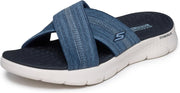 Go Walk Flex Sandal - Elation womens Slide Sandal - Navy
