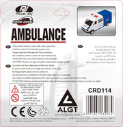 Power Joy Vroom Vroom Diecast Dubai Ambulance 1/43, Multicolor, Crd114