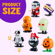 JOYIN 12 PCS Halloween Wind Up Toy Assortments for Halloween Party Favor, Halloween Toys for Kids, Goody Bag Filler,Treat Bag Stuffers