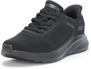 Men's Hands Free Slip-ins Squad Chaos-Solid Step Sneaker - Black/Black