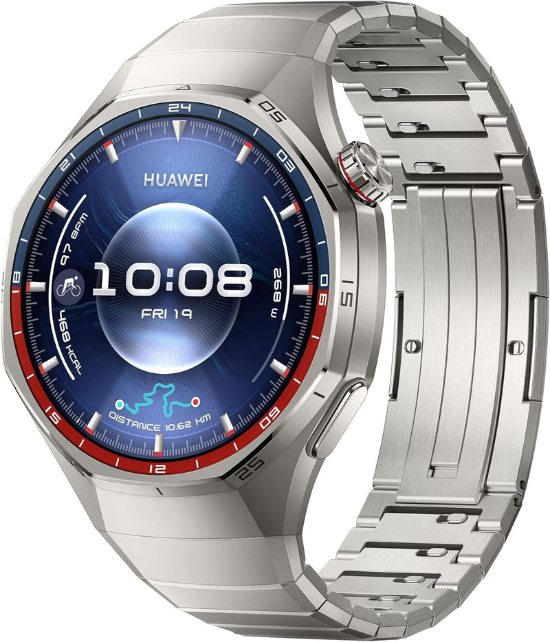 WATCH GT 6 Pro Smart Watch, 46mm, upto 21 days battery life, GPS Smart Watches with 100+ Sports Mode, Cycling, iOS & Android Compatible, ECG Analysis, Health Monitoring, Black - Titanium Pro