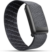 Dado Ultra-soft Nylon Sport Band Compatible with WHOOP 5.0, One, Peak, and Life Breathable, Durable & Secure Fit Strap NOT for Gen 4 - Grey/Black Connector One/Peak