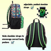 School Backpack for Boys and Girls Large A4 Multicompartment Rucksack Travel Bag with Mesh Pocket and Adjustable Padded Shoulder Straps