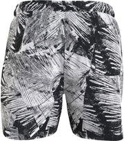 Men Medium Drawstring Woven Bottoms - Ip Palm Collage Black Aop