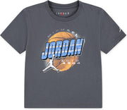 Unisex Kids Jordan Distressed Chrome TEES AND T-SHIRTS (pack of 1) - IRON GRAY