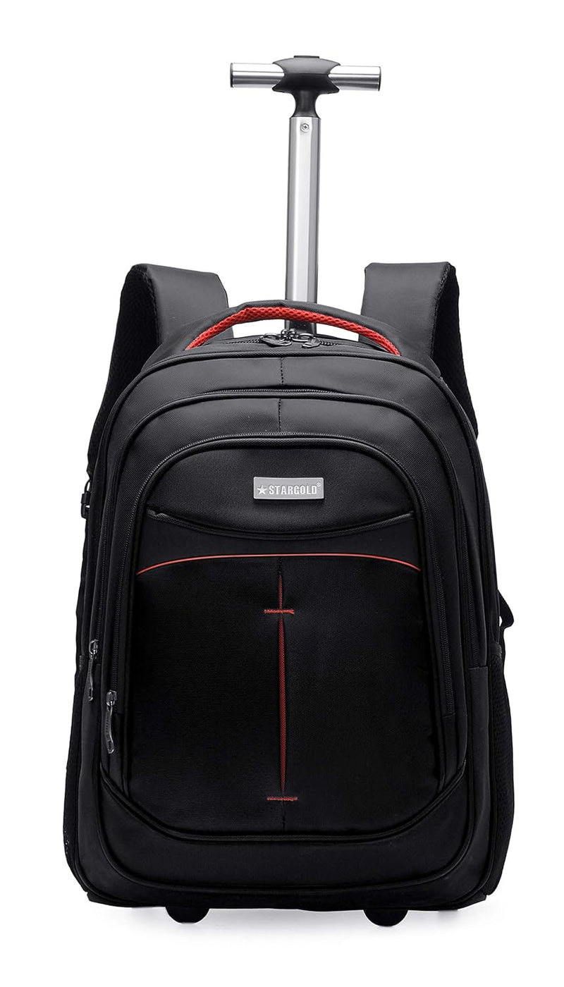 STARGOLD Unisex Water Resistant Wheeled 18in Trolley Backpack