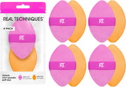 Miracle 2-In-1 Powder Puff, Dual-Sided Makeup Blending Puff, Reversible Elastic Band, Precision Makeup Sponge & Powder Puff, For Liquid, Cream & Powder Products, 1 Count - 1 Count (Pack of 4)