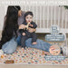 Bubba Bear Baby Mat Children's Mat Baby Play Mat 180 x 200 x 1 cm, Reversible and Non-Toxic Thick Foldable Waterproof Foam Children's Rug, Crawling Mat Play Rug (90 x 120 cm, Beige)