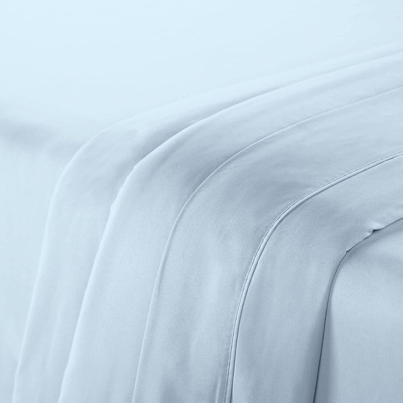 Serta Simply Clean Super Soft Hypoallergenic Stain Resistant Deep Pocket 3 Pieces Solid Bed Sheet Set, Twin XL, Silver Grey