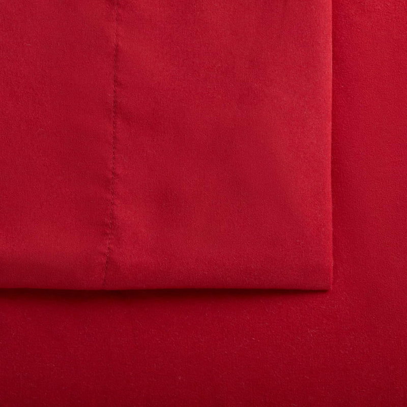 Serta Simply Clean Super Soft Hypoallergenic Stain Resistant Deep Pocket 3 Pieces Solid Bed Sheet Set, Twin XL, Silver Grey