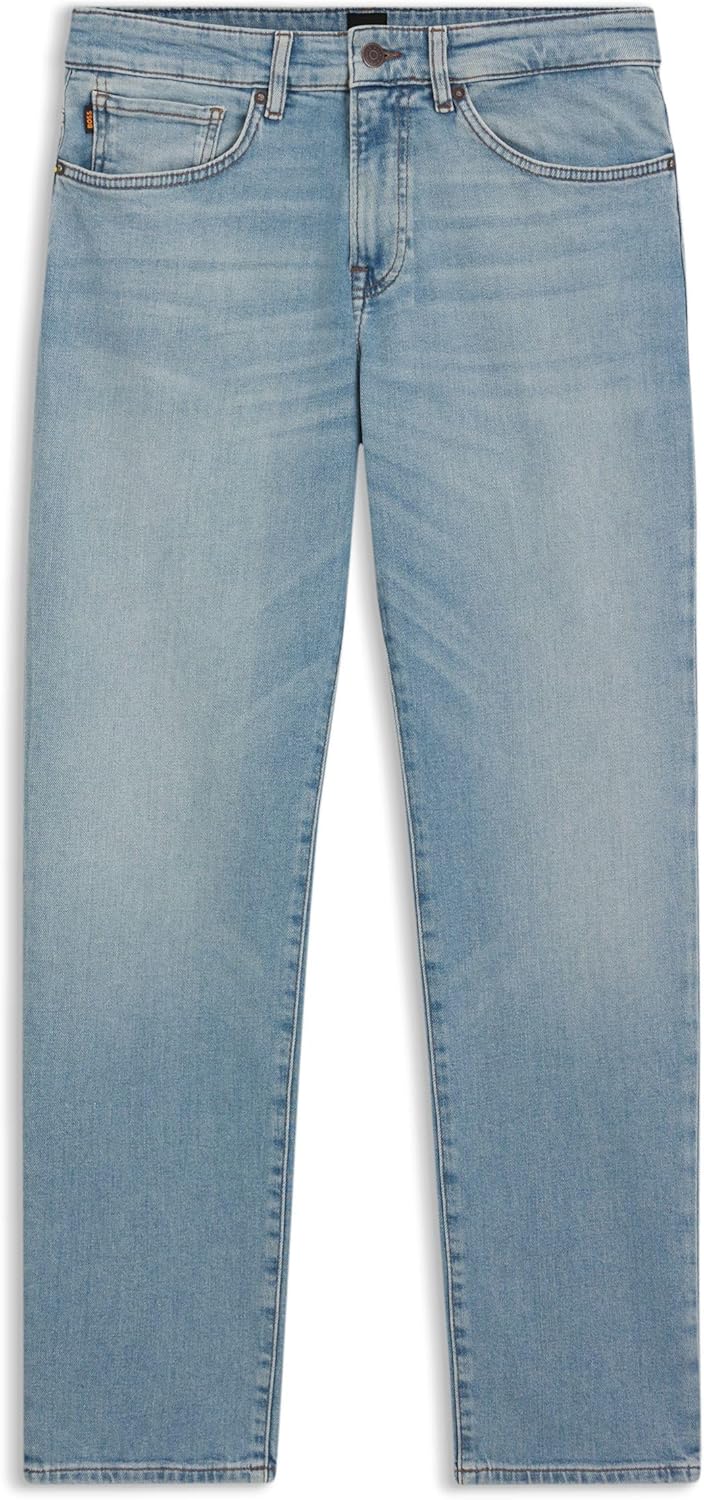 Men's Re.Maine BC Blue Regular Fit Jeans Made of Comfortable Stretch Denim - Blue