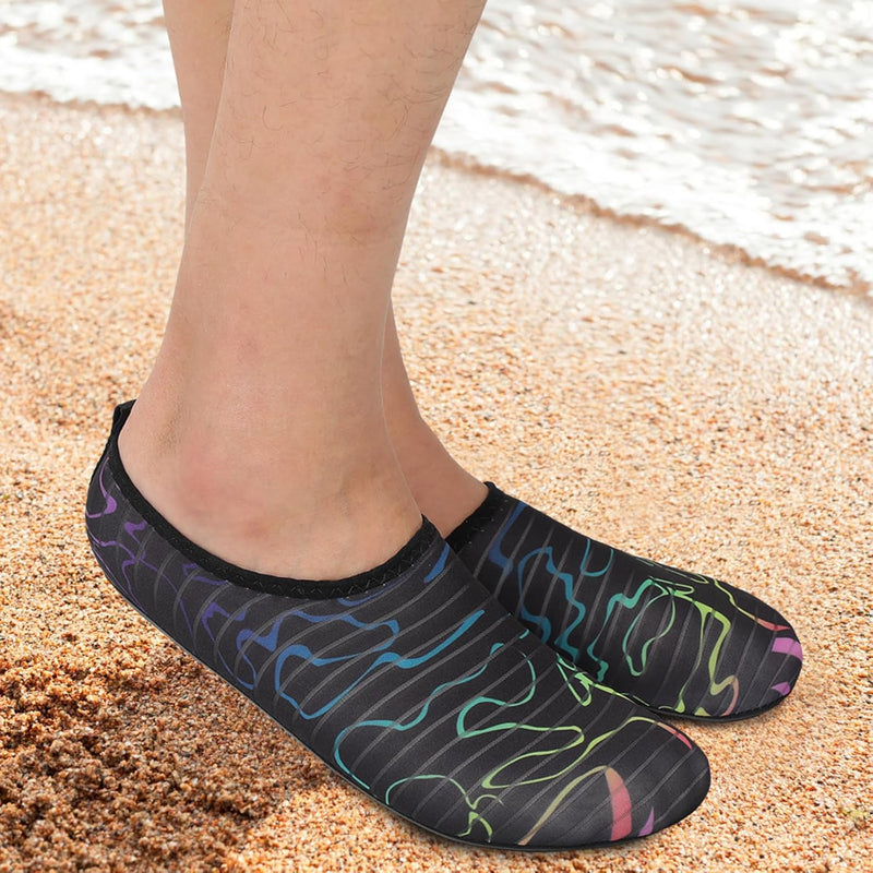 L-RUN Men Women Water Shoes Barefoot Aqua Socks Lightweight Swim Shoes for Beach Surf Pool Yoga