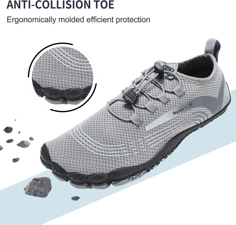 OUSIMEN Water Shoes Womens Mens Quick-Dry Non-Slip Soft Barefoot Swimming Shoes for Pool Beach Aqua Sports Outdoor Surf Water Park Yoga Shoes