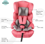The Moon Brand Tolo Car Seat – Baby Travel Gear for Kids (9m to 11yrs) – ForwardFacing Child Booster Seat w/ Adjustable Headrest – Group 123 Comfort Car Accessories – Green