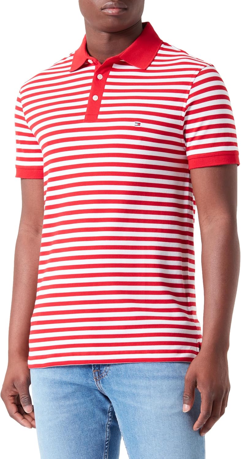 Tommy Hilfiger Mens 1985 Slim Polo Shirt (pack of 1)