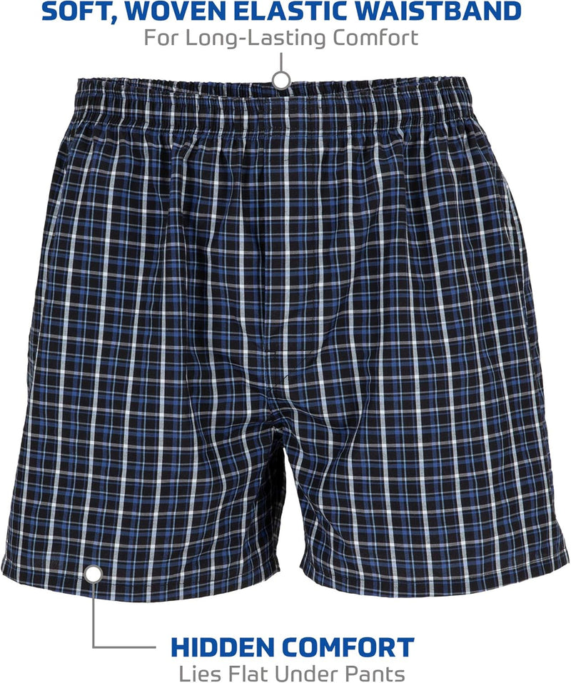 Gildan Men's Woven Boxer Underwear Multipack (Pattern May Vary)(Assorted)