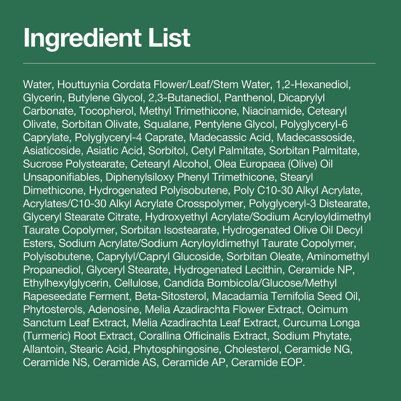 Heartleaf Centella Red Spot Cream, Hydration Face Moisturizer for Skin Relief, Niacinamide, Centella, Panthenol, Spot Treatment for sensitive skin, Non-comedogenic, Korean Skincare (30g/1.05oz)