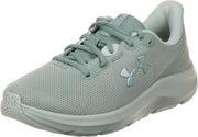 Women's Ua W Charged Pursuit 4 Running Shoe - Silica Green / Silica Green / Metallic Silica