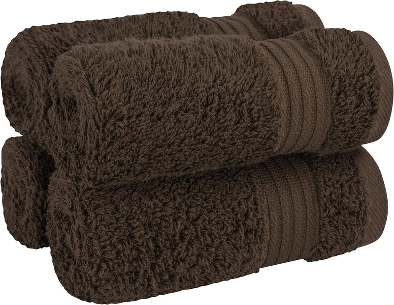 Cotton Paradise Hotel & Spa Quality, Absorbent and Soft Decorative Kitchen and Bathroom Sets, 6 Piece Turkish Towel Set, Includes 2 Bath Towels, 2 Hand Towels, 2 Washcloths, Charcoal Grey