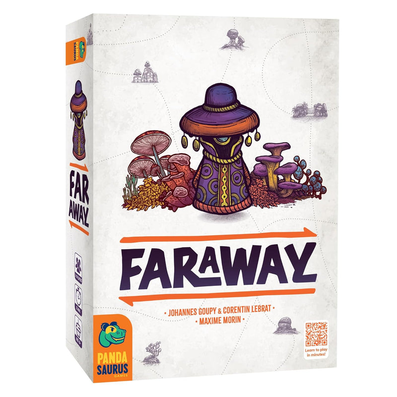 Pandasaurus Games Faraway Card Game - Explore Mysterious Alula! Strategic Region Building with Engaging Gameplay for Adventurers, Ages 10+, 2-6 Players, 15-30 Min Playtime, Made