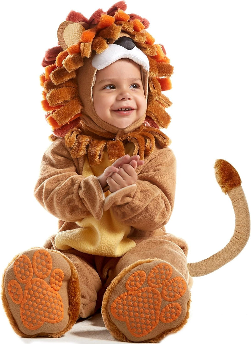 Spooktacular Creations Halloween Lion Costume Toddler with Toy Zebra, Kids Lion Costume for Baby Halloween Dress Up Party