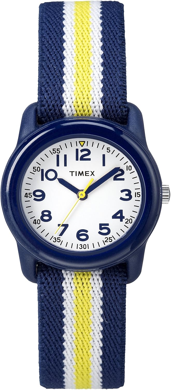 Timex Kids Children's Quartz Watch with White Dial Analogue Display and Multicolour Other Strap TW7C05800