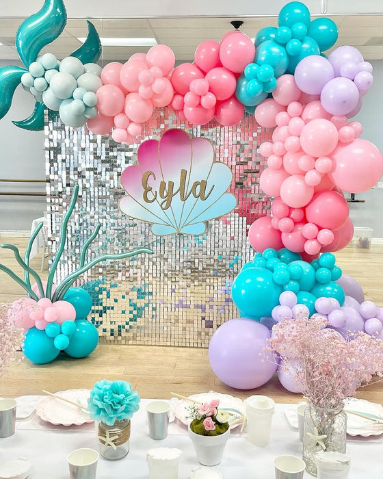 Light Green Sequin Backdrop 3ftx6ft Shimmer Wall Backdrop Panels Sequin Sparkly Christmas Background for Wedding Anniversary Birthday Bridal Shower Decorations