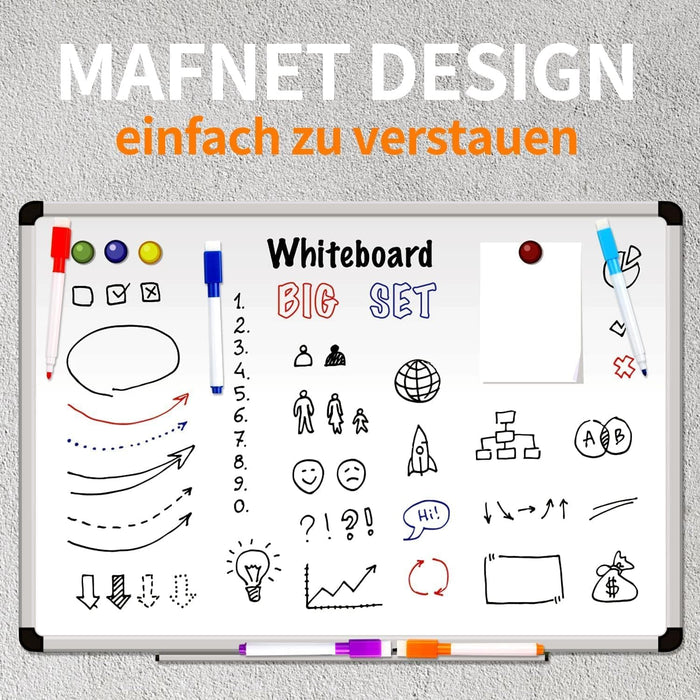 SYOSI Whiteboard Pens, Whiteboard Markers, 9 Pieces Whiteboard Pens and Eraser set, Fine Tip White Board Pens White Board Markers Erasable, Dry Wipe Markers for Kids Weekly Planner Dry Erase Marker