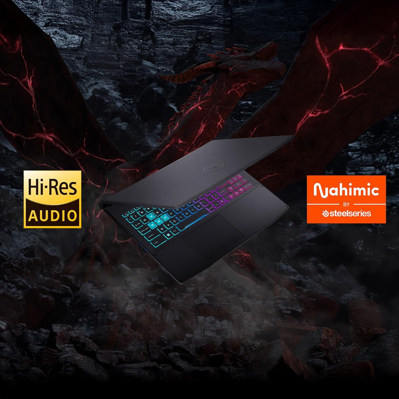 Katana 15 HX B14WFK (Black) Gaming Laptop NVIDIA RTX5060 8GB Intel Core i7-14650HX 16GB RAM 1TB SSD 15.6" FHD (1920x1080), 144Hz Display Win11 Home 9S7-1587C1-220
