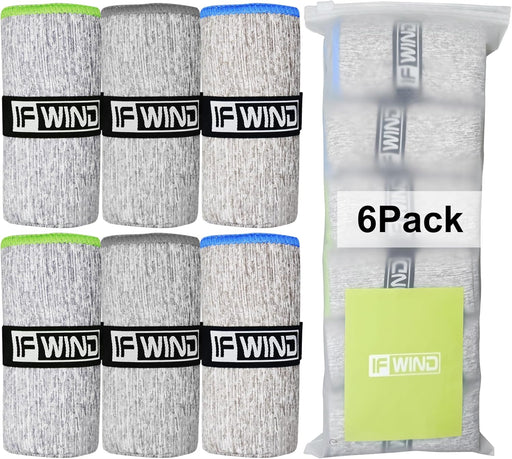 6 Pack Microfiber Gym Towels for Working OutFast Drying Workout Accessories Sweat Towels for Gym Gear,Gym Towels for Men & Women,Sports Exercise Fitness Gear Tennis Towels for Body Hot Yoga - 31" x 15.5" Grey ( 6 Pack )