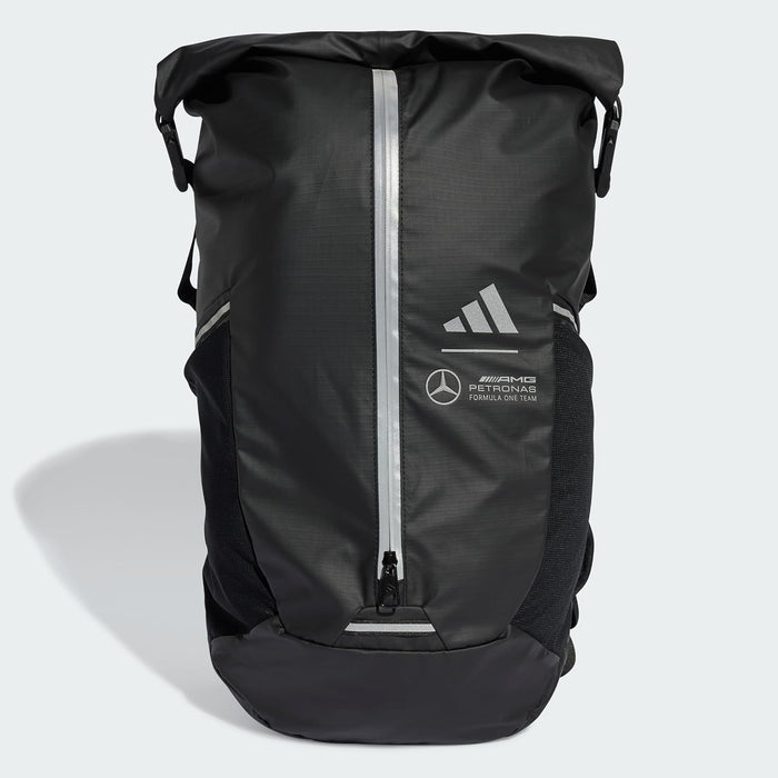 adidas Unisex MERCEDES - AMG PETRONAS FORMULA ONE TEAM ADAPTIVE PACKING SYSTEM BACKPACK, black/REFLECTIVE SILVER/semi mint rush, One Size