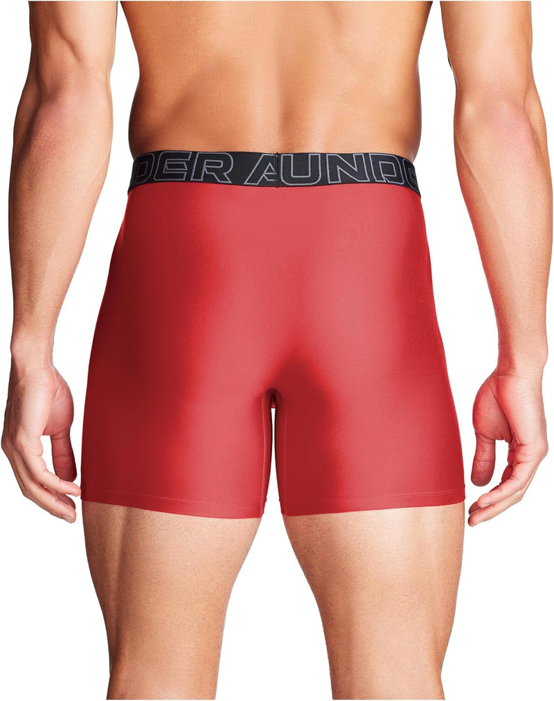 Under Armour mens Ua Performance Tech Boxerjock 6in 3-pack Boxer Briefs (pack of 3)