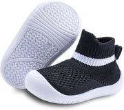 Baby Toddler Non-Skid Sock Shoes Indoor Slipper Breathable Cotton Mesh Lightweight Sole Infant Boy Girls Kids Children