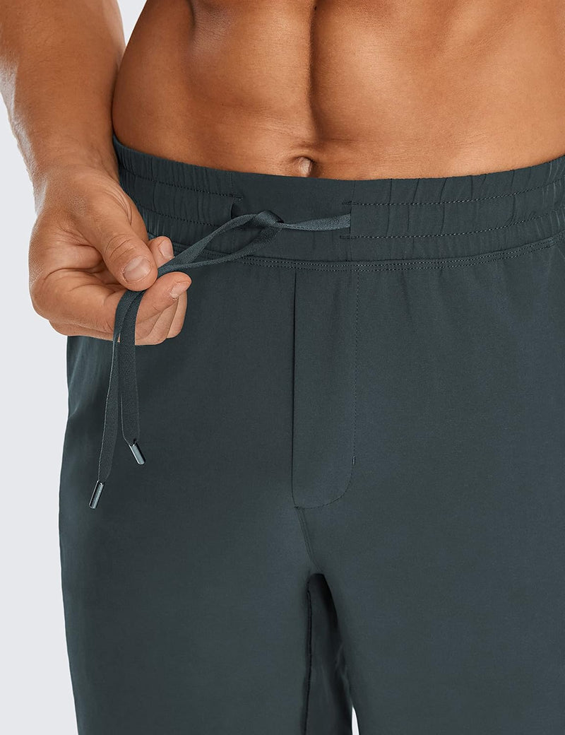 CRZ YOGA Men's Linerless Workout Shorts -9'' Quick Dry for Running Sports Athletic Gym with Pockets