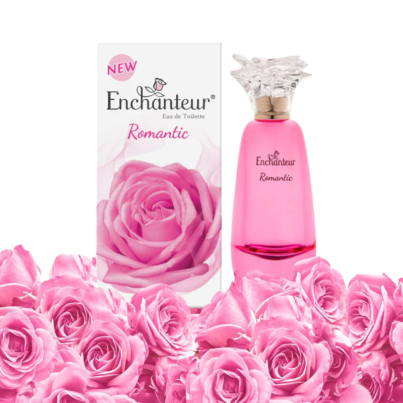 EnchantEUr Romantic Eau De Toilette, Perfume For Women, Long Lasting Fragrance, 100 Ml
