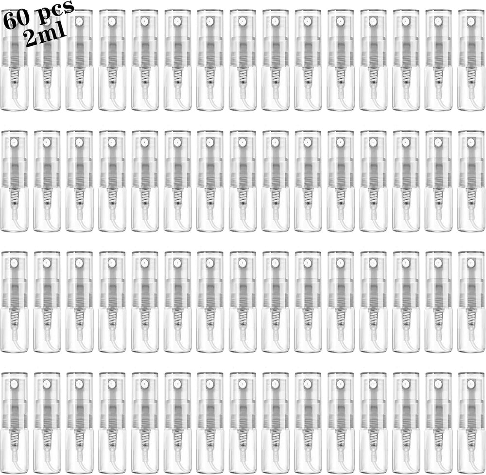 Mini Spray Bottle 10ml, Refillable Glass Spray Bottle, Glass Bottle Atomizer, Perfume Mouthwash Atomizer for Cleaning Refillable Container for Travel, Essential Oils, Perfume 40 Pcs, 10ml