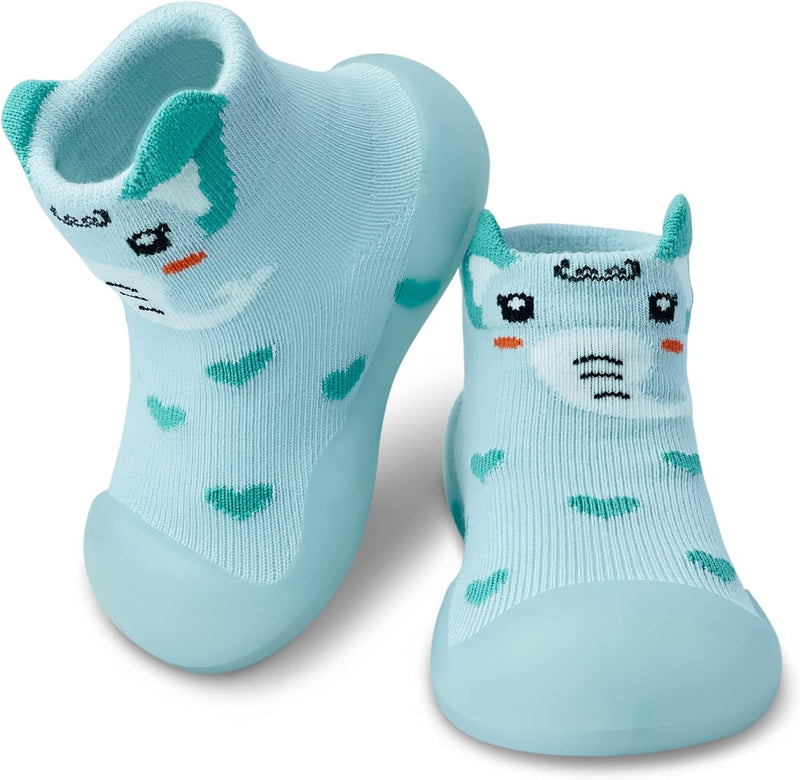 Dookeh Baby Sock Shoes Boys Girls First Walking Shoes Non-Slip Slippers Soft Sole Sneakers Toddler Infant Babygirl