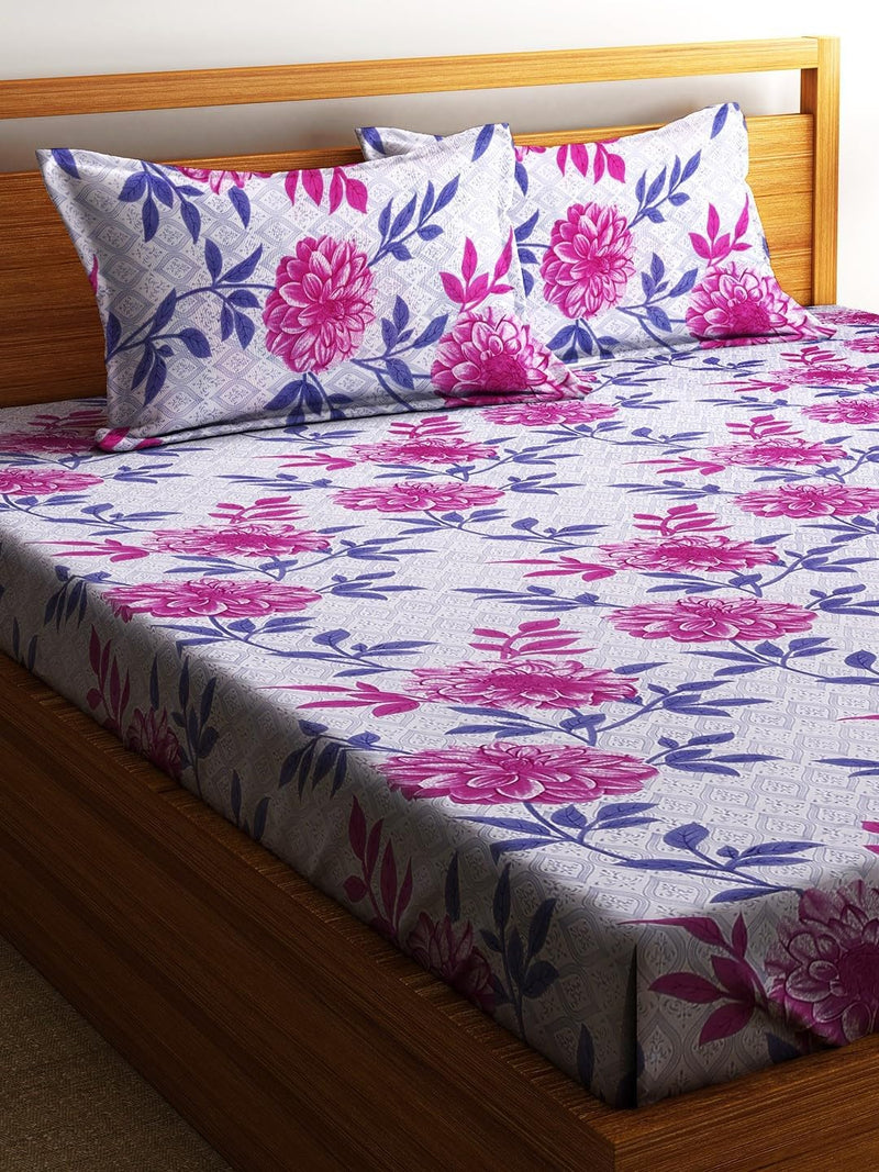 Fashion String 144TC Nature Embrace Lush Green Single Bedsheet with 1 Pillow Cover