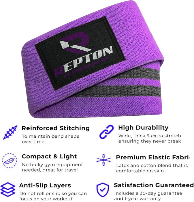 3 Sets Resistance Bands | Glutes, Hips and Legs Exercise Band | Ideal for Home Gym Fitness, Yoga, Pilates & Workout | Women and Men Non-Slip Booty Band | Physio Resistant Loop