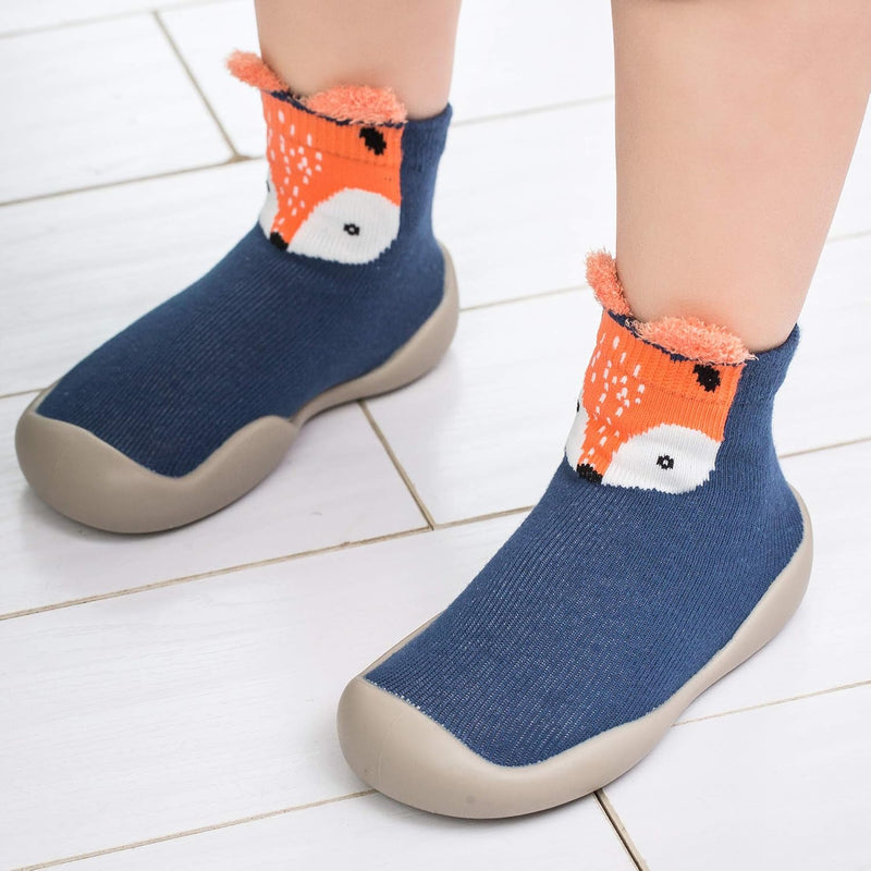Baby Toddler Non-Skid Sock Shoes Indoor Slipper Breathable Cotton Mesh Lightweight Sole Infant Boy Girls Kids Children