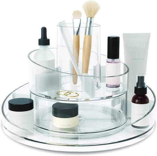 GLAM COSMETIC ORGANIZER WHT/GRY - Clear regular