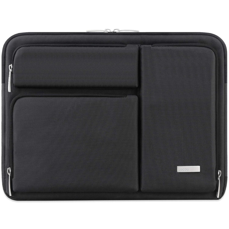 Lacdo 360° Protective Laptop Sleeve Case for 14 inch New MacBook Pro M4/M3/M2/M1 Chips Pro Max A3112 A3401 A3185 A2918 A2992 A2779 2024-2021, 13.8 inch Surface Laptop 7th Copilot+PC Computer Bag,Black
