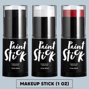 Spooktacular Creations 3 PCS Halloween Makeup Face Body Paint Set Foundation Makeup Waterproof Stick Kit Halloween Eye SFX Zombie Cosplay for Adult Party Dress Up (Black White Red)