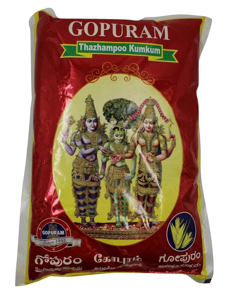 Gopuram Plastic Thazhampoo Kumkum Powder (18 cm x 11 cm x 30 cm, Red)