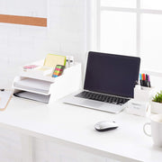 Amazon Basics Plastic Organizer - Pen Cup, White