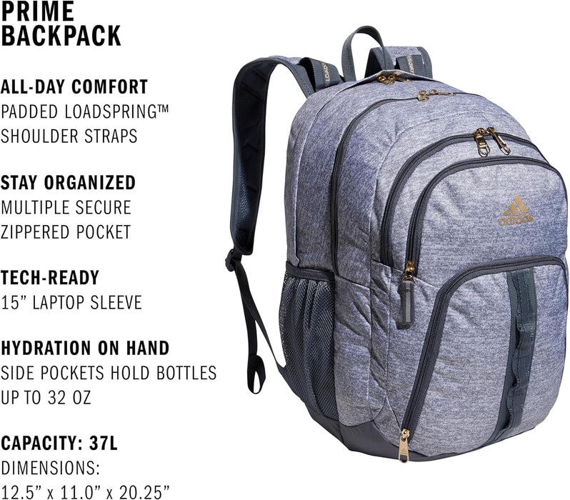 adidas Unisex Prime 6 Backpack Backpack Backpack (pack of 1)