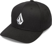 boys Full Stone Flexfit Hat Baseball Cap - Black - New