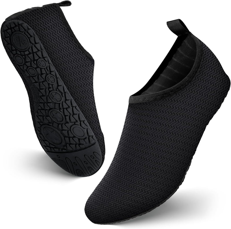 JOTO Water Shoes for Women Men Kids, Barefoot Quick-Dry Aqua Water Socks Slip-on Swim Beach Shoes for Snorkeling Surfing Kayaking Beach Walking Yoga