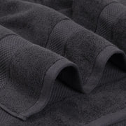 Topify Premium Cotton Towels Set | Ultra Soft Towels 600 GSM | 2 Bath Towels 2 Hand Towels 4 Washcloths | Soft Feel, Quick Dry, Highly Absorbent Durable Towels, (Charcoal, 8 Pcs Set)